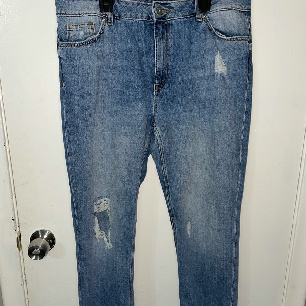 Distressed jeans